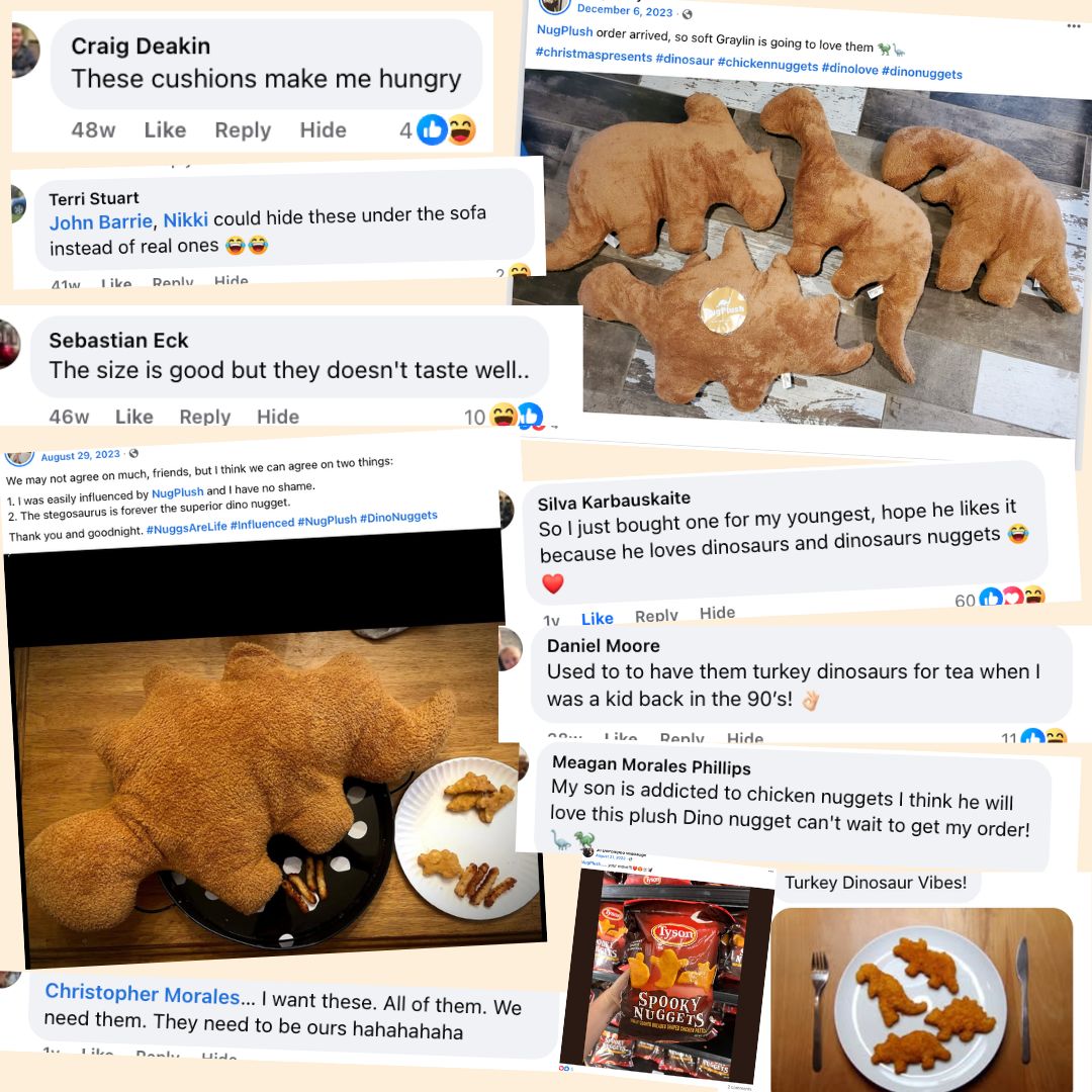 NugPlush - Dino Nugget Plush